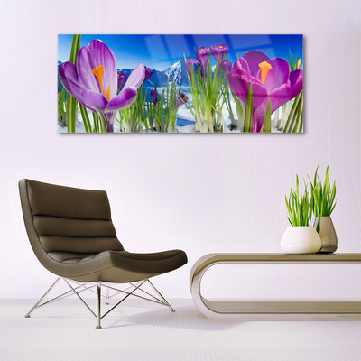 Glasbild aus Plexiglas® Blumen Pflanzen