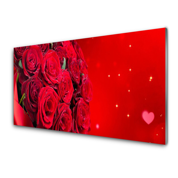 Glasbild aus Plexiglas® Rosen Pflanzen