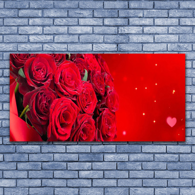 Glasbild aus Plexiglas® Rosen Pflanzen