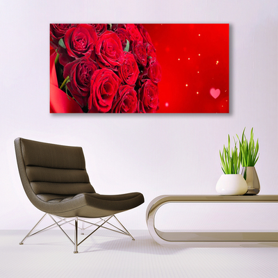 Glasbild aus Plexiglas® Rosen Pflanzen