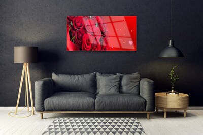 Glasbild aus Plexiglas® Rosen Pflanzen