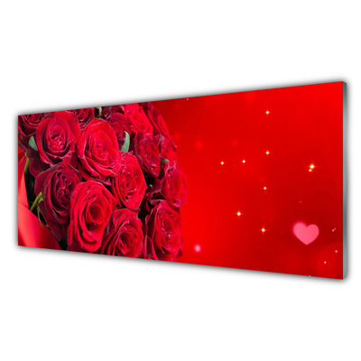 Glasbild aus Plexiglas® Rosen Pflanzen