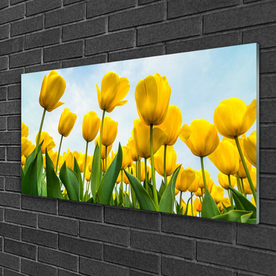 Glasbild aus Plexiglas® Tulpen Pflanzen