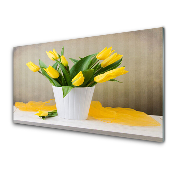 Glasbild aus Plexiglas® Tulpen Pflanzen