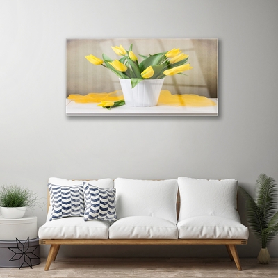 Glasbild aus Plexiglas® Tulpen Pflanzen