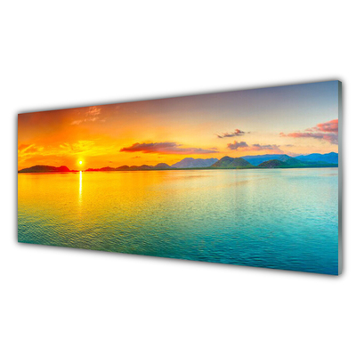 Glasbild aus Plexiglas® Meer Sonne Landschaft