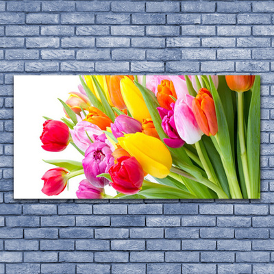 Glasbild aus Plexiglas® Tulpen Pflanzen