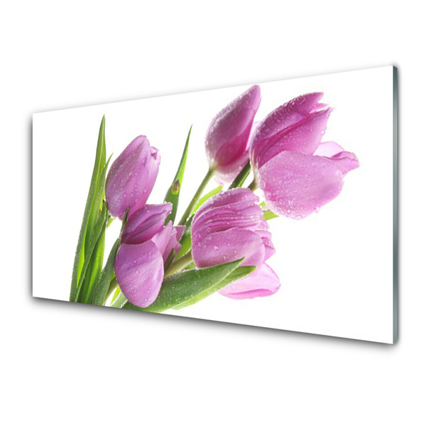 Glasbild aus Plexiglas® Tulpen Pflanzen