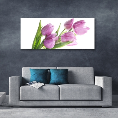 Glasbild aus Plexiglas® Tulpen Pflanzen