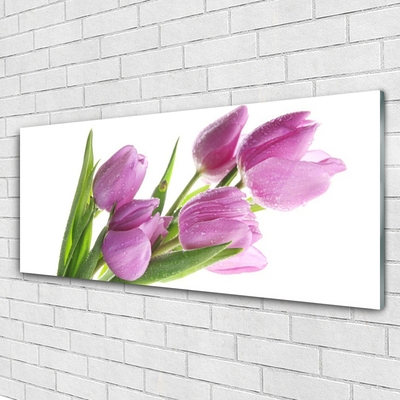 Glasbild aus Plexiglas® Tulpen Pflanzen