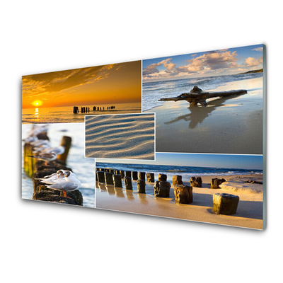 Glasbild aus Plexiglas® Meer Strand Landschaft