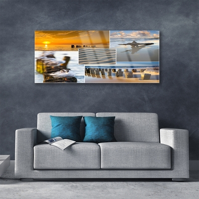 Glasbild aus Plexiglas® Meer Strand Landschaft