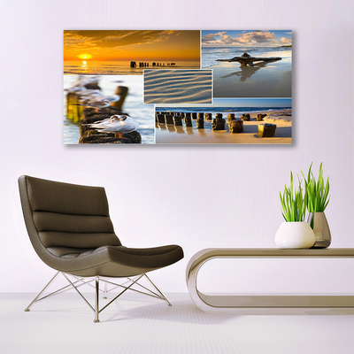 Glasbild aus Plexiglas® Meer Strand Landschaft