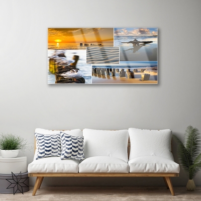 Glasbild aus Plexiglas® Meer Strand Landschaft