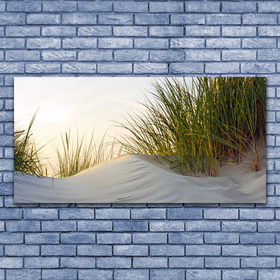 Glasbild aus Plexiglas® Sand Gras Landschaft