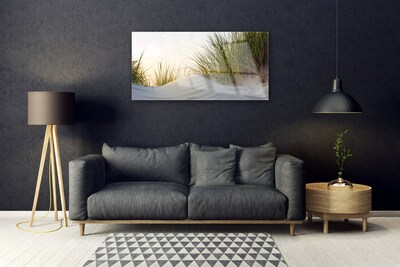 Glasbild aus Plexiglas® Sand Gras Landschaft