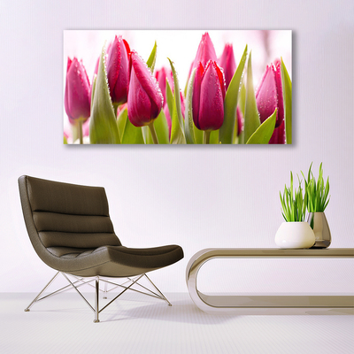 Glasbild aus Plexiglas® Tulpen Pflanzen