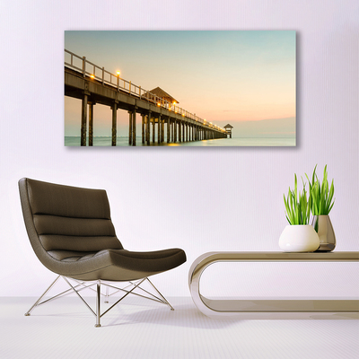 Glasbild aus Plexiglas® Brücke Architektur