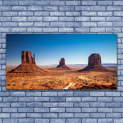 Glasbild aus Plexiglas® Wüste Landschaft