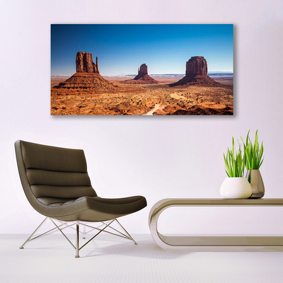 Glasbild aus Plexiglas® Wüste Landschaft