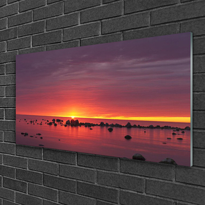 Glasbild aus Plexiglas® Meer Sonne Landschaft