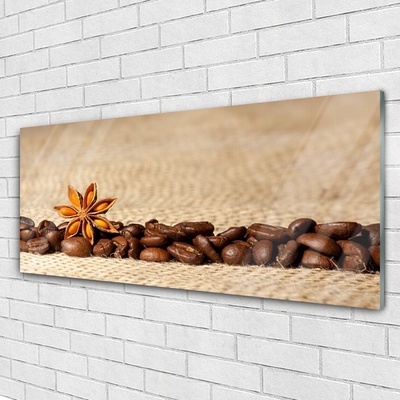 Glasbild aus Plexiglas® Kaffeebohnen Küche