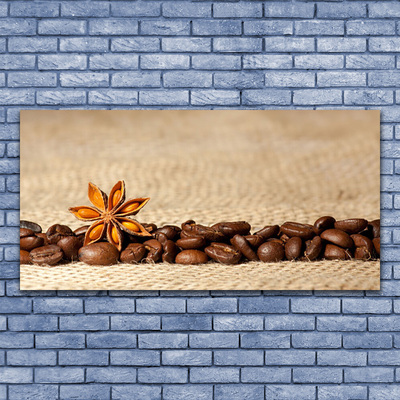 Glasbild aus Plexiglas® Kaffeebohnen Küche