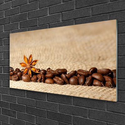 Glasbild aus Plexiglas® Kaffeebohnen Küche