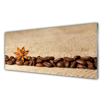 Glasbild aus Plexiglas® Kaffeebohnen Küche