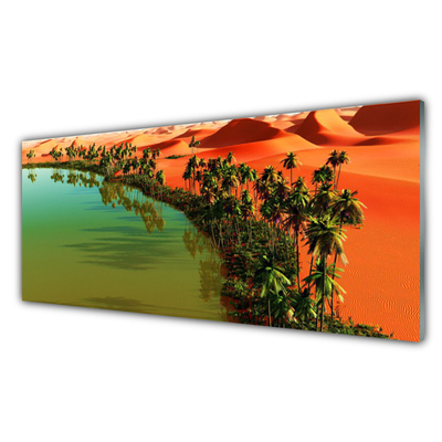 Glasbild aus Plexiglas® Bucht Bäume Wüste Landschaft