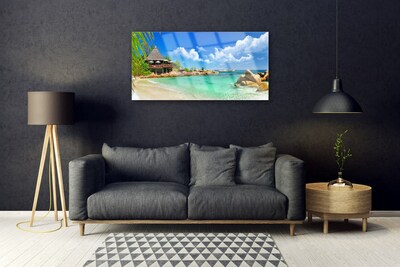 Glasbild aus Plexiglas® Strand Meer Steine Landschaft