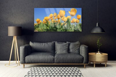 Glasbild aus Plexiglas® Tulpen Pflanzen