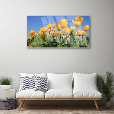 Glasbild aus Plexiglas® Tulpen Pflanzen