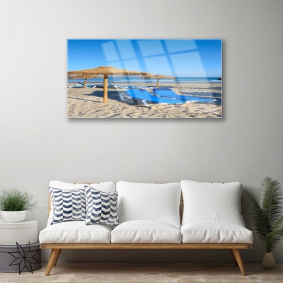 Glasbild aus Plexiglas® Strand Landschaft