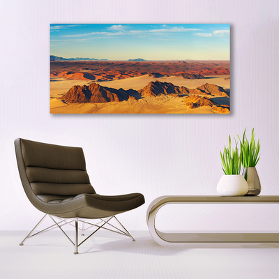 Glasbild aus Plexiglas® Wüste Landschaft