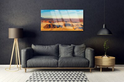 Glasbild aus Plexiglas® Wüste Landschaft