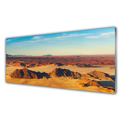 Glasbild aus Plexiglas® Wüste Landschaft