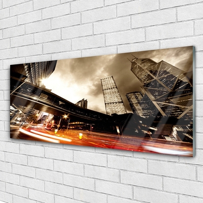 Glasbild aus Plexiglas® Stadt Gebäude