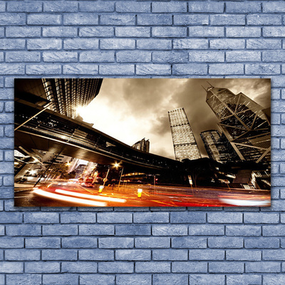 Glasbild aus Plexiglas® Stadt Gebäude