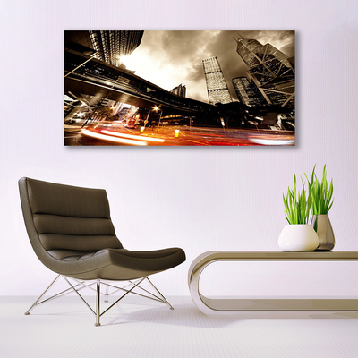 Glasbild aus Plexiglas® Stadt Gebäude