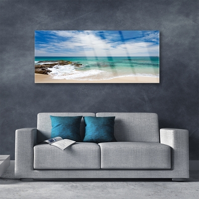 Glasbild aus Plexiglas® Strand Meer Landschaft