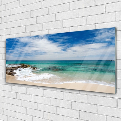 Glasbild aus Plexiglas® Strand Meer Landschaft