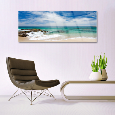 Glasbild aus Plexiglas® Strand Meer Landschaft