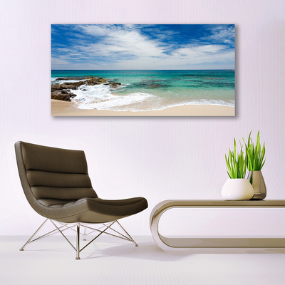 Glasbild aus Plexiglas® Strand Meer Landschaft