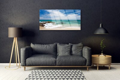 Glasbild aus Plexiglas® Strand Meer Landschaft