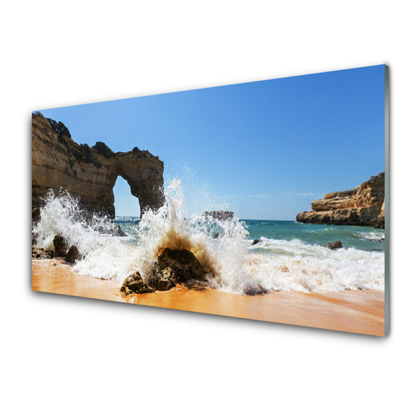 Glasbild aus Plexiglas® Strand Meer Landschaft