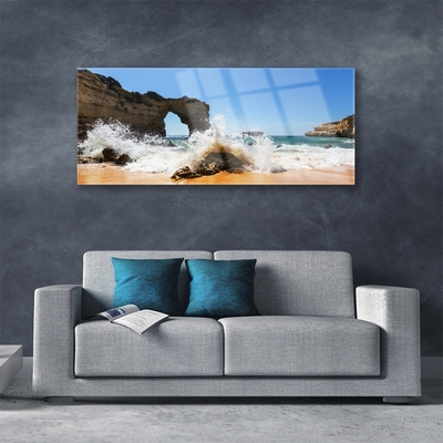 Glasbild aus Plexiglas® Strand Meer Landschaft