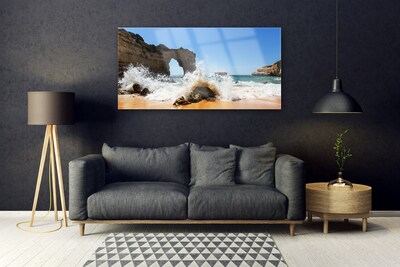 Glasbild aus Plexiglas® Strand Meer Landschaft