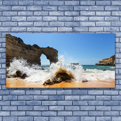 Glasbild aus Plexiglas® Strand Meer Landschaft