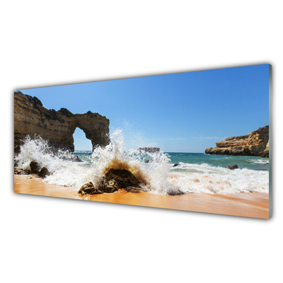 Glasbild aus Plexiglas® Strand Meer Landschaft